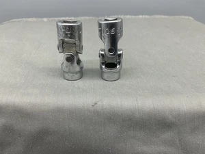 MAC XU142 7/16' 3/8" DRIVE 12 POINT SAE UNIVERSAL SWIVEL SOCKET - pair of 2 - Foto 1 di 6