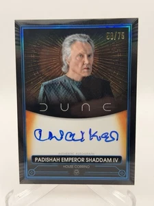 2025 Topps Chrome Dune Christopher Walken Blue Autogramm /75 auf Karte - Bild 1 von 2