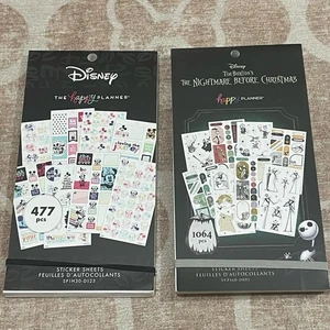 Disney Happy Planner The NIGHTMARE BEFORE CHRISTMAS Sticker Books Mickey Minnie - Picture 1 of 2