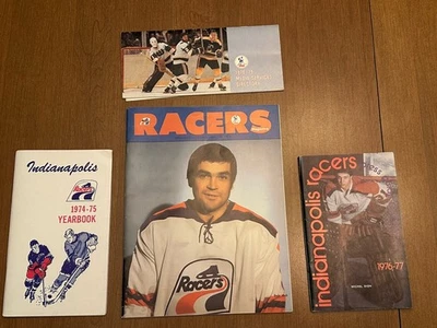 Lot of 4  Indianapolis Racers Hockey publications, 1974-79, RARE memorabilia WHA - Image 1 of 4