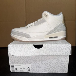 Nike Air Jordan 3 Retro Craft Elfenbein Herren FJ9479-100 Größe 8M Brandneu DS - Bild 1 von 6