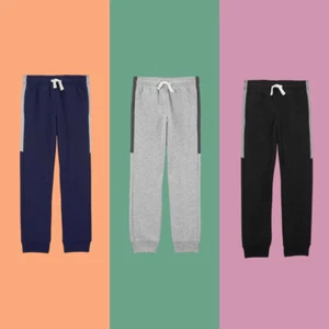 Carter's Kid Pull-On Joggers Pants Gray or Black NWT Size 7 - Picture 1 of 8