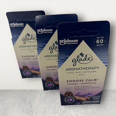 RECARGAS DIFUSOR GLADE COOL MIST CALMA aroma a lavanda y sándalo - lote de 3 Foto 1 de 3