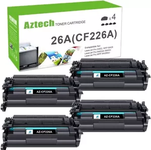 4 pack CF226A TonerCompatible With HP 26A Laserjet Pro M402dn M426 M402n M426fdw - Picture 1 of 1