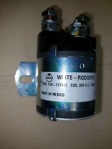 White Rodgers DC Solenoid Continuous Duty 100 Amps 36 VDC Coil P/N 124-117111 - Picture 1 of 4