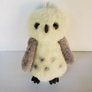 2017 Aurora Plüschtier Destination Nation grau weiß schneebedeckte Eule Stofftier Puppe 13" - Bild 1 von 6