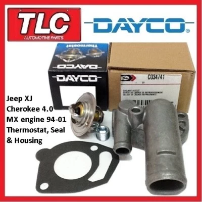 Jeep XJ Cherokee Thermostat, Housing and Gasket 94-01 4.0 MX Engine - image 1 of 3