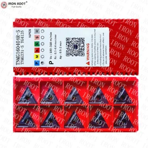100P TNMG160404R-S TG4135 CNC Lathe Machining Tool Metal Turning Carbide Insert - Imagen 1 de 6