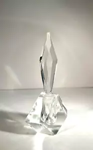 Glas PARFUMFLAKON Stopfen SCHLIFF GLAS KRISTALL Antik SAMMLER - Bild 1 von 7