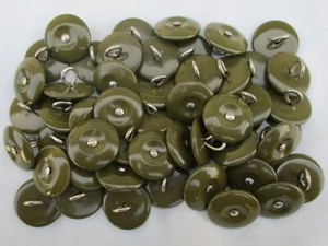 50x WW2 UK Army: "DENIM BATTLEDRESS BLUSE BUTTONS" (19mm, Army BD, ATS Overalls) - Bild 1 von 1