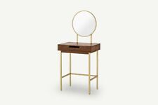 Tayma Dressing Table Acacia Wood and Brass