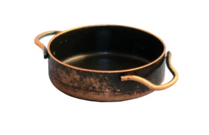 Rustic Copper Stove Pan, Dolls House Miniature, Kitchen Accessory - Picture 1 of 1