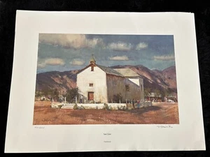 PAUL STRISIK's - Limited Edition Watercolor Print - "SAN JOSE" - 40/500 - RARE NOW - Bild 1 von 7
