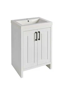 Better Homes&Gardens Vanity Cabinet White Painting with Sink - Picture 1 of 9