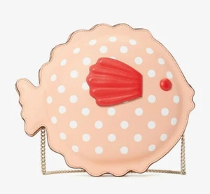 💚 Bolso Bandolera KATE SPADE Puffer Pez Hinchado Novedad Cartera Bolso sin asas Bolso de mano Nuevo con etiquetas - Imagen 1 de 7