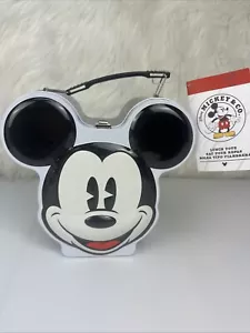 Disney Parks Mickey Lunch Box Tote 8 in tall & Wide Metal New - Picture 1 of 5