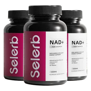 Selerb NAD+ con CoQ10, resveratrol, ácido alfa lipoico, ácido hialurónico, colágeno - Imagen 1 de 12