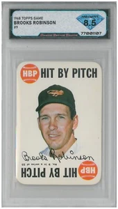 1968 Topps Game BROOKS ROBINSON #9 Hit by Pitch 💎 DSG 8.5 NM/Mint - Picture 1 of 2