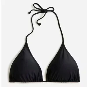 Neu mit Etikett J. CREW PERFECT STRING TRÄNEN UNGEPOLSTERTES BIKINIOBERTEIL SCHWARZ CA792 XXL $ 80 UVP - Bild 1 von 7