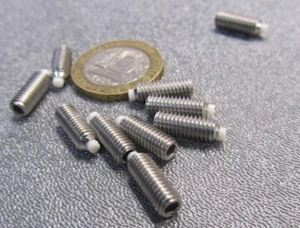 Kmac 18-8 Edelstahl Madenschrauben, Nylonspitze, 10-32 x 1/2" Länge, 10 Stück - Bild 1 von 7