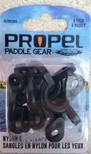 Paquete de 6 correas para ojos Shoreline Marine Propel Paddle Gear Kayak de nailon con hardware - Imagen 1 de 4