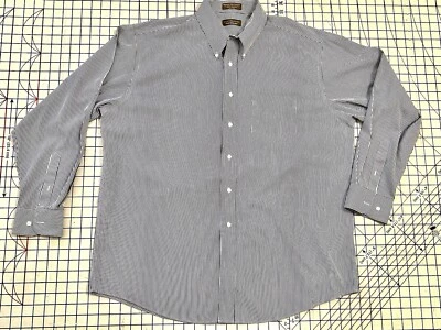 Camisa Claybrooke Para Hombre 17-34/35 Azul Rayas Cuello Abotonado Usada en Excelente Condición Foto 1 de 4