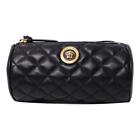 Versace Black Leather Medusa Quilted Cosmetic Bag DP8I171S
