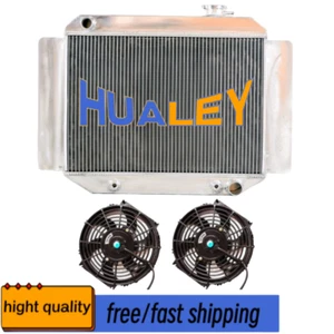3 ROW Aluminum Radiator For+Fan 66-71 Holden HR HK HT HG H Series 2.6L 3.0L 6CYL - Picture 1 of 8