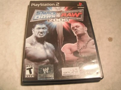 SmackDown Vs Raw 2006 PS2 PlayStation 2 Complete ✅ Tested Resurfaced - Image 1 of 4