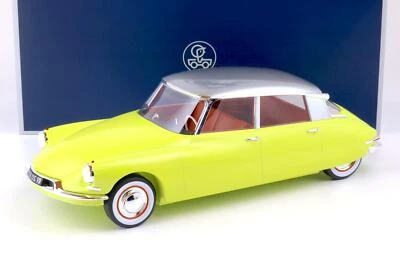1:12 NOREV Citroen DS 19 - 1958 Jaune Jonquille & Gris Triennale Alla 12156 - Immagine 1 di 4