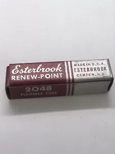 Pennino vintage Esterbrook Renew-Point 2048 penna stilografica fine flessibile punta/pennino - Foto 1 di 12