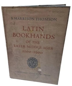 Lateinische Buchhände des Spätmittelalters 1100-1500 1. 1969 HC von S Thomson - Bild 1 von 8