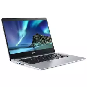 ASUS Chromebook CB314-1H-C3E3 Laptop, Intel Celeron, 4GB RAM, 64GB, 14", Silver - Picture 1 of 5