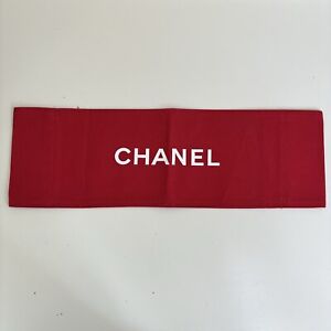 Red Chanel Directors Makeup Chair Back - Fabric Only - Advertising Replacement