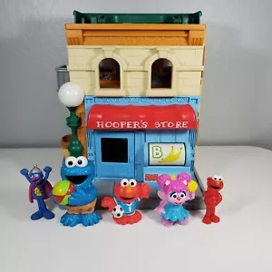 Sesame Street Lot Mr Hoopers Store Townhouse 123 Neighborhood Playset 2010 Toys - Picture 1 of 14