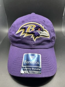 BALTIMORE RAVENS BRAND PURPLE CLEAN UP ADJUSTABLE DAD HAT New Fanatics - Picture 1 of 7