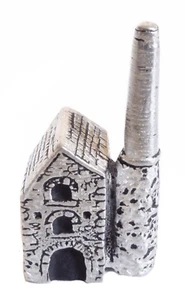 Engine House Tin Mine Small Solid Pewter Ornament - Hand Made in Cornwall - Picture 1 of 5