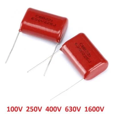 CBB Capacitors 100V 250V 400V 630V 1600V Polyester Film Capacitor 1nF-3.3uF - Image 1 of 2