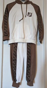 FFendie Beautiful Girls 7-9 y.o. Suit Hoodie And Pants Cotton - Picture 1 of 4