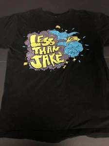 Less Than Jake Tshirt Black Large Rare Punk Ska Music Adult Rare - Picture 1 of 3