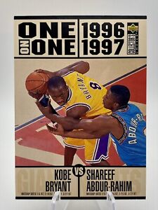 1996 Collector's Choice Kobe Bryant One on One Rookie Card RC #361 LA Lakers