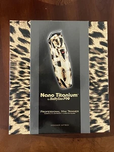 BABYLISS PRO TITANIUM 49 FX49 LEOPARD CHEETAH PROFESSIONAL CORDED MINI TRIMMER - Picture 1 of 5