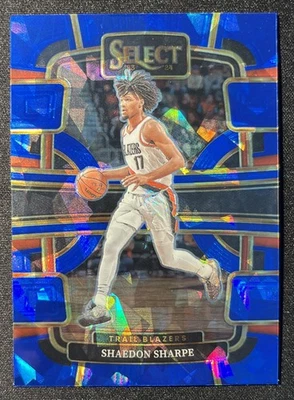 Shaedon Sharpe 2023-24 Panini Select Blue Cracked Ice #15 - Image 1 of 2