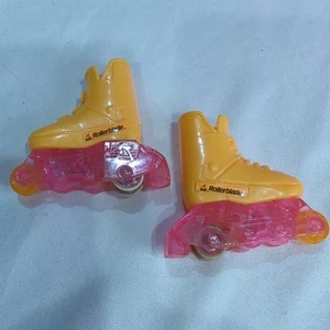 Barbie Vintage Teresa Orange Sparking Flicker n Flash Skates Shoes 1991 - Picture 1 of 9