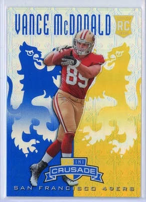 2013 Panini Rookies & Stars Rookie Crusade Blue 39 Vance McDonald - Image 1 of 2