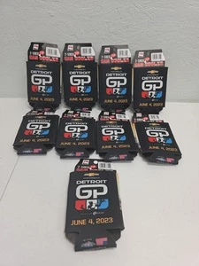 Indycar 2023 Can Cooler Lot 9 Detroit Grand Prix Koozies 2-Sided NWT $8 MSRP Eac - Picture 1 of 4