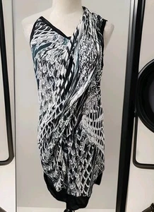 Helmut Lang Rayon Spandex Size 4 Mini Dress Lightweight - Picture 1 of 7