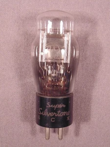 1 71A SUPER SILVERTONE Engraved Base HiFi Radio Amp Vacuum Tube Code 6CX Strong - Picture 1 of 4