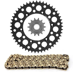 520 Pitch 14T Front 49T Rear Aluminum Sprocket Chain Kit for Yamaha YZ450 Black - Picture 1 of 17