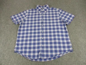Ralph Lauren Shirt Mens XL Blue White Red Plaid Oxford Cloth Button Down - Picture 1 of 12